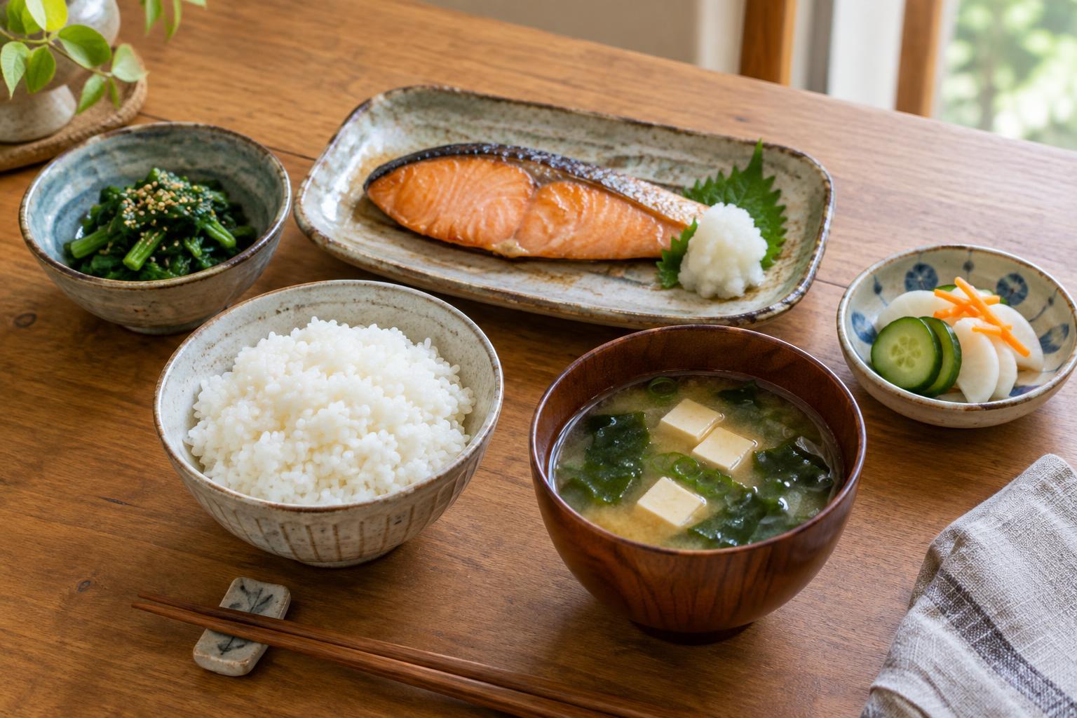 How to Build an Ichiju-Sansai Meal: One Soup, Three Dishes