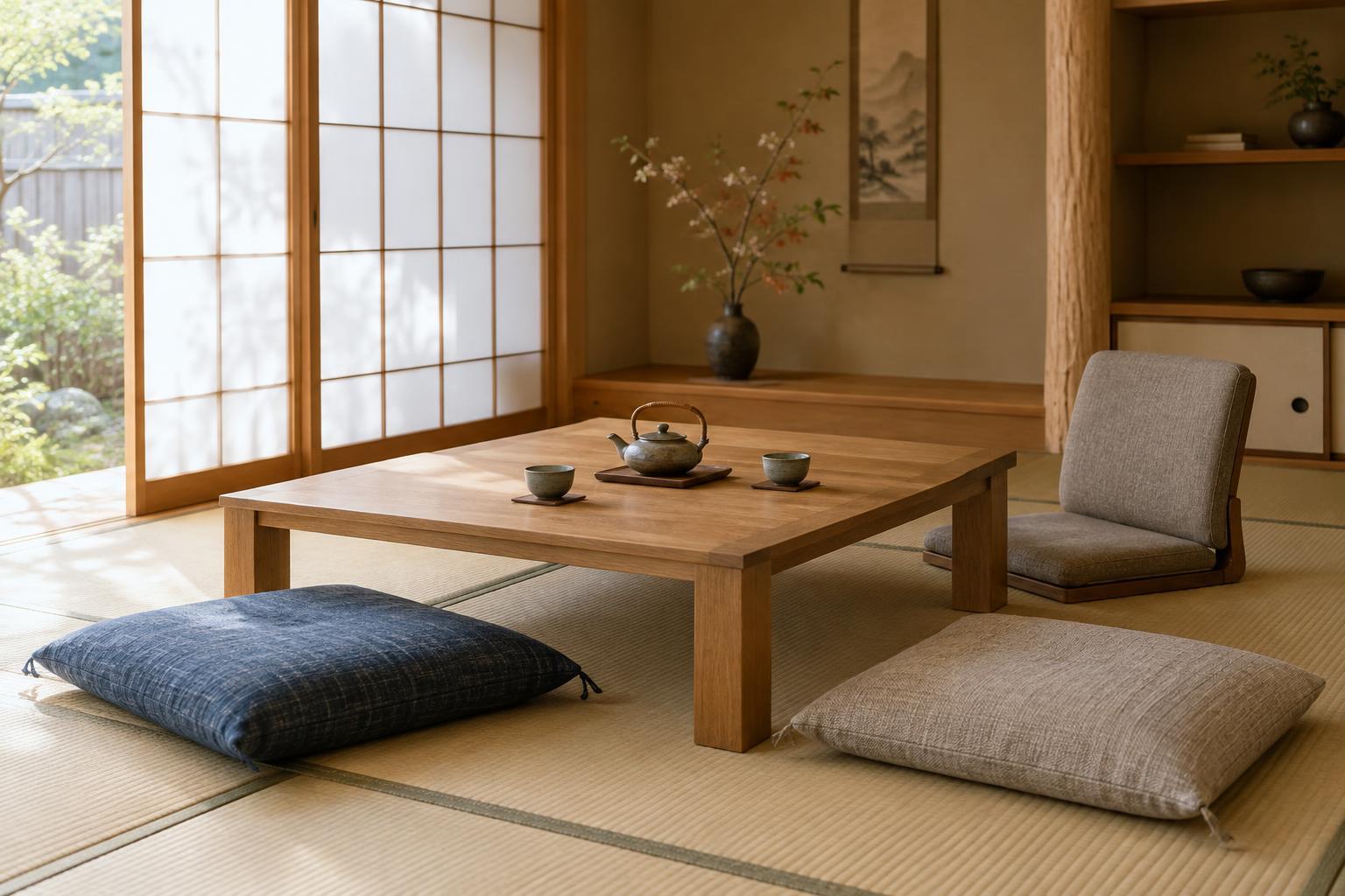 Floor-Level Seating at Home: Choosing Zabuton, Zaisu and Low Tables