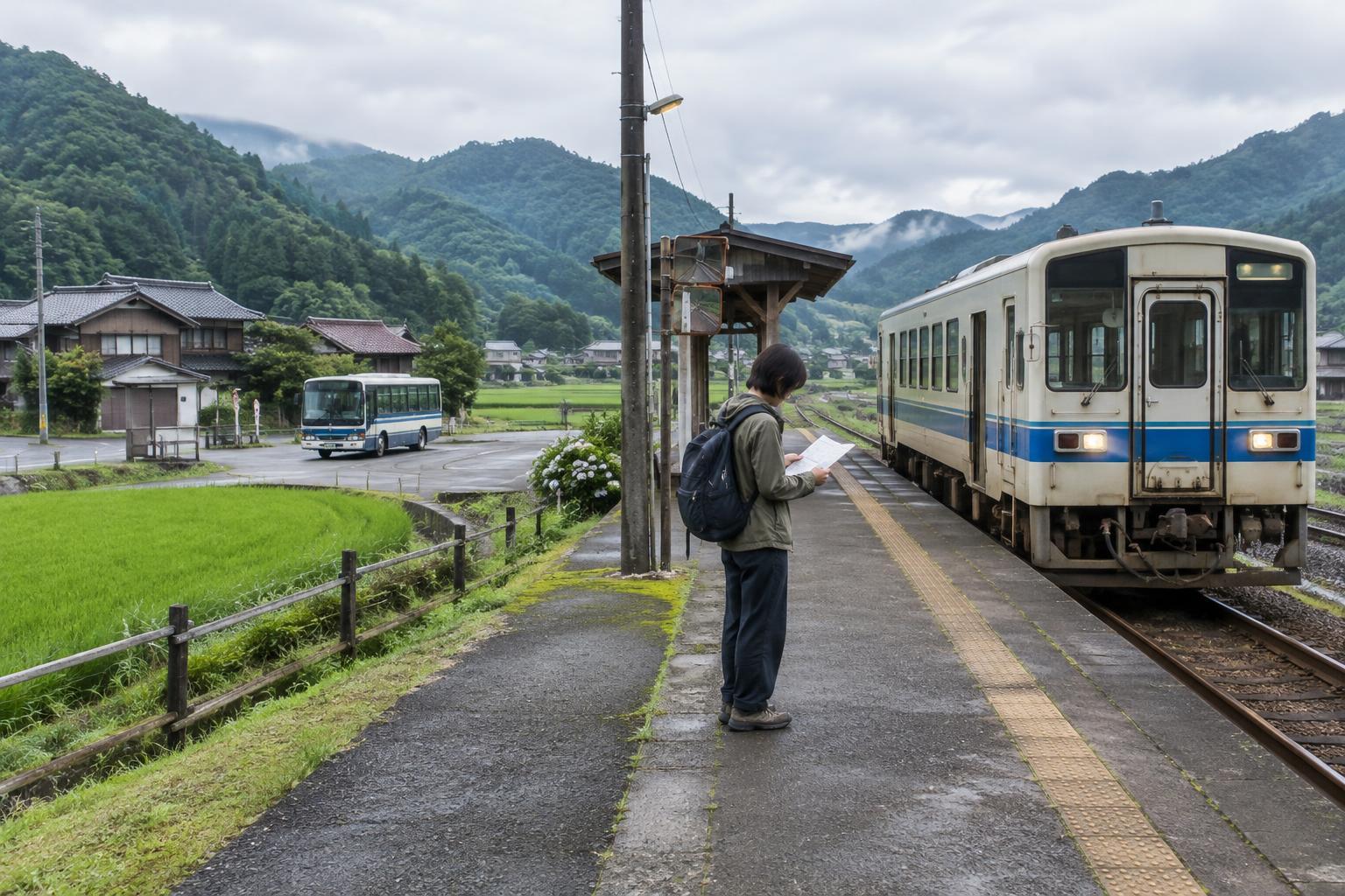 Getting Around Rural Japan Without a Car: Buses, Local Trains and Timetable Planning